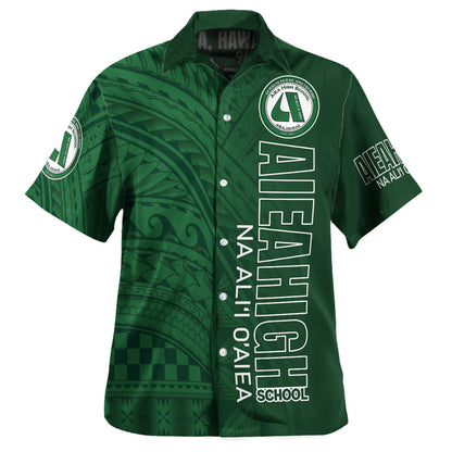 Hawaii Aiea High School Hawaiian Shirt - Na Ali'i  O'aiea Hawaii Patterns
