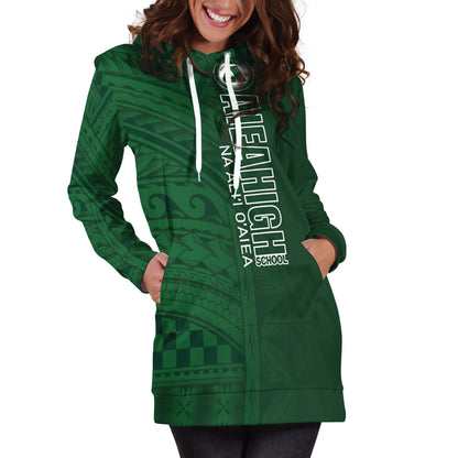 Hawaii Aiea High School Hoodie Dress - Na Ali'i  O'aiea Hawaii Patterns