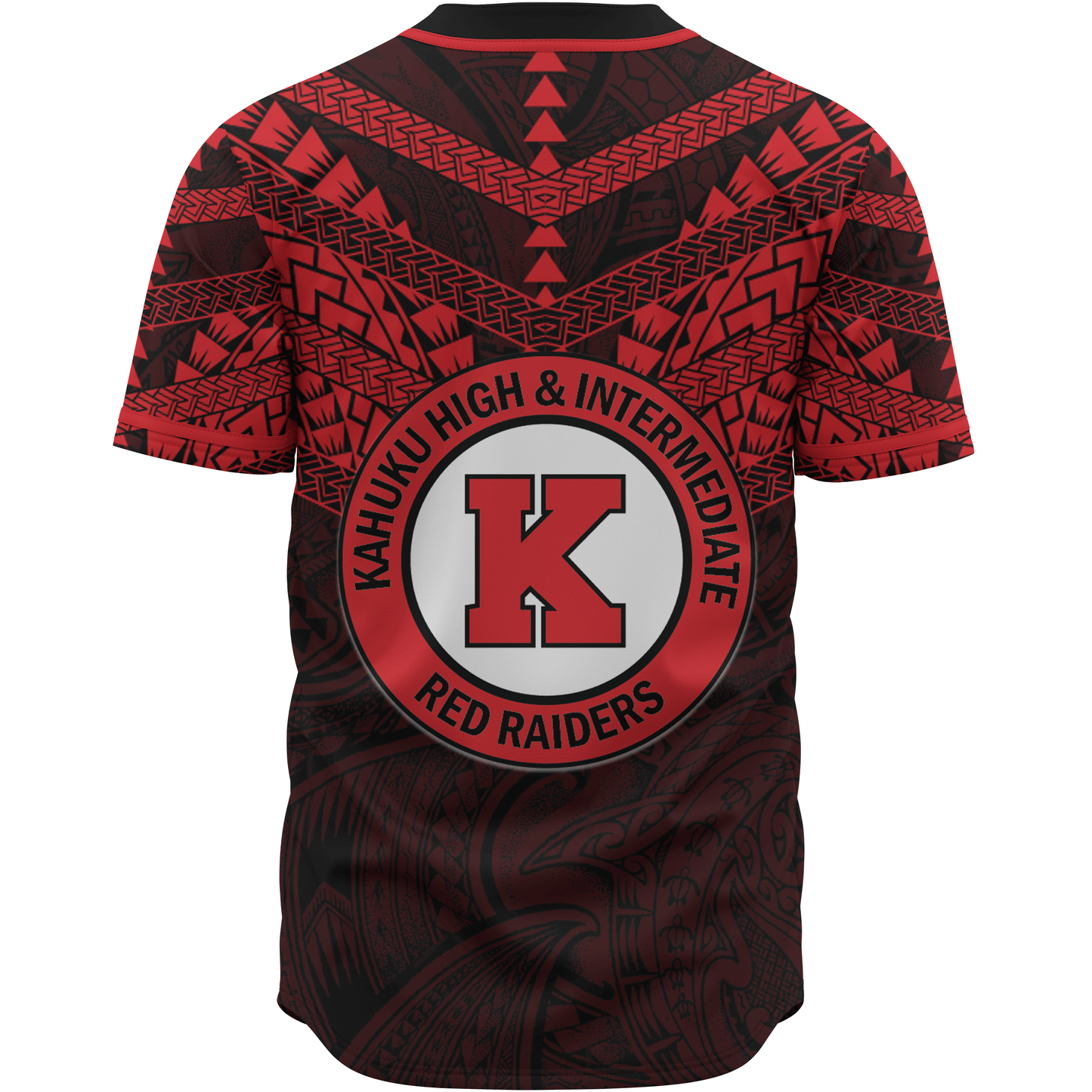 Hawaii Custom Personalised Baseball Shirt - Kahuku High And Intermediate School Logo