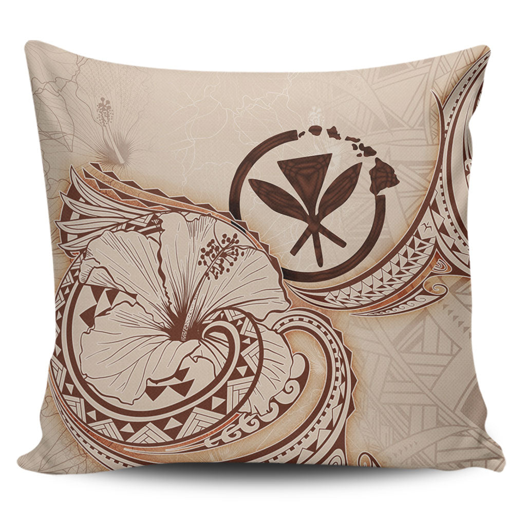 Hawaii Pillow Cover Hibiscus Flower Vintage Style