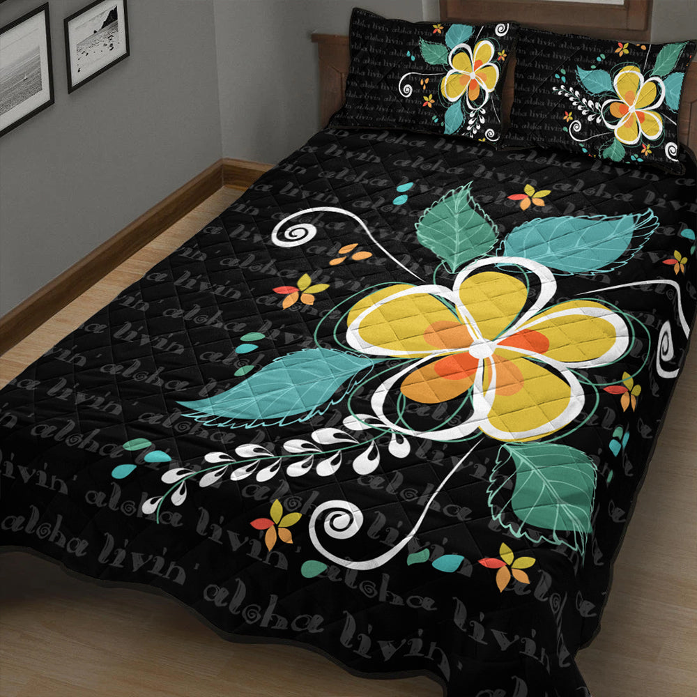 Hawaii Quilt Bed Set Aloha Hibiscus Art