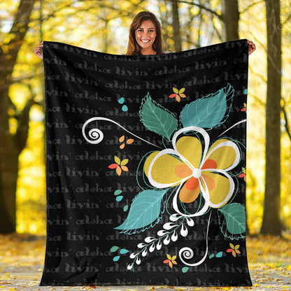Hawaii Premium Blanket Aloha Hibiscus Art