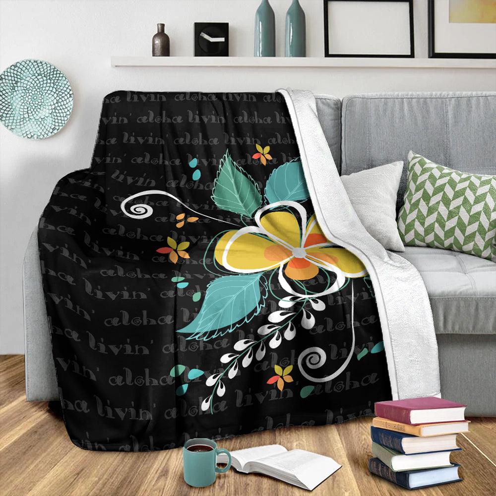 Hawaii Premium Blanket Aloha Hibiscus Art