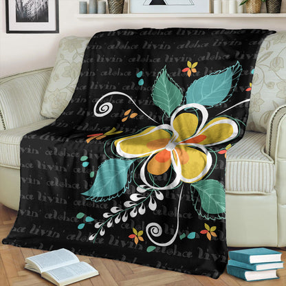 Hawaii Premium Blanket Aloha Hibiscus Art