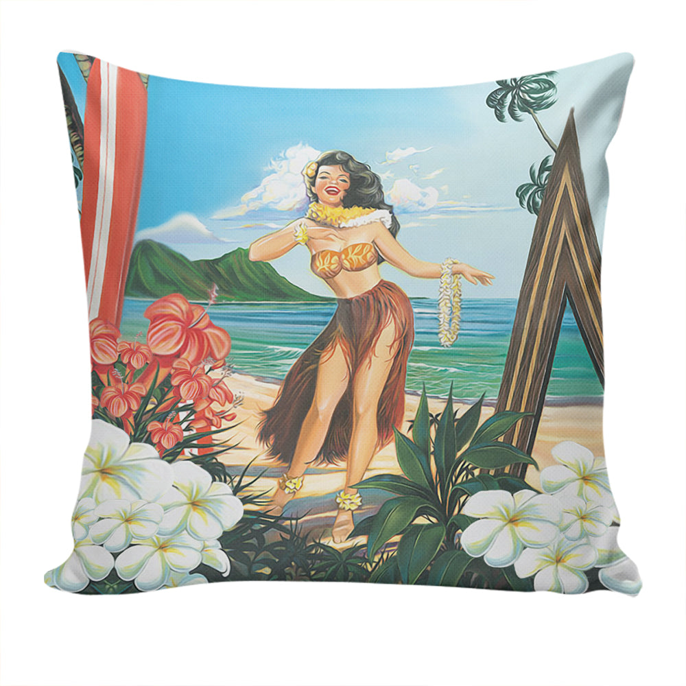 Hawaii Pillow Cover Aloha Hula Dance