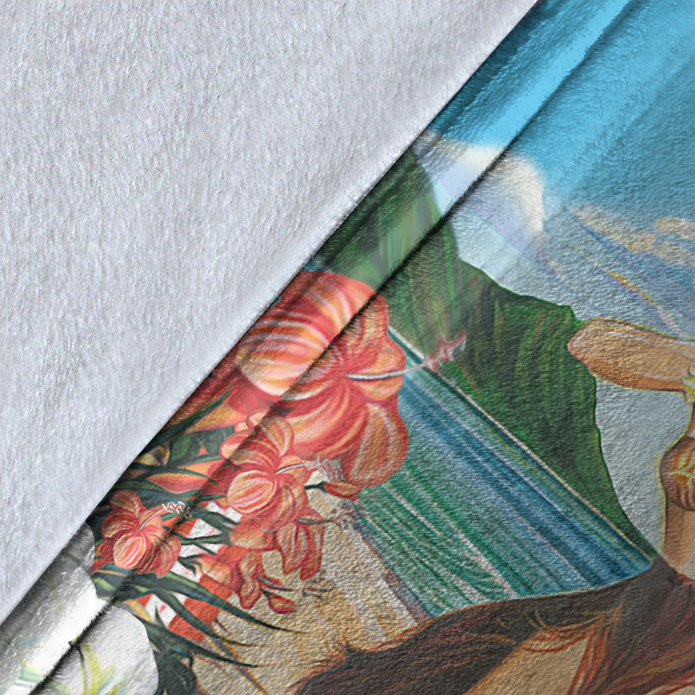 Hawaii Premium Blanket Aloha Hula Dance