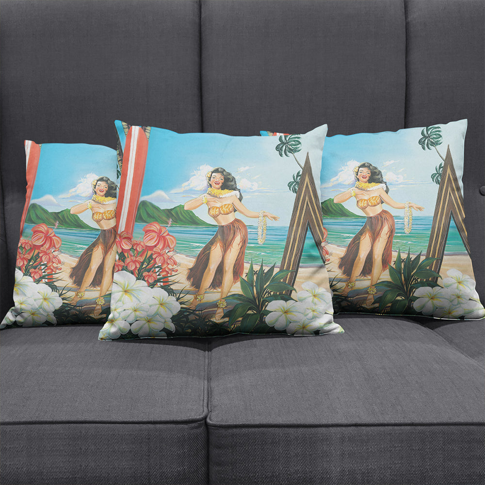 Hawaii Pillow Cover Aloha Hula Dance