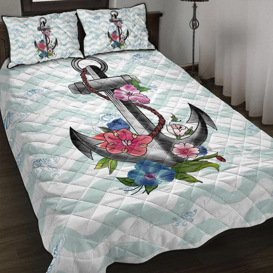 Hawaii Quilt Bed Set Anchor Hibiscus