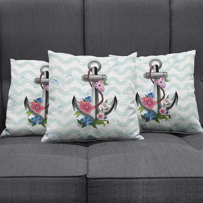 Hawaii Pillow Cover Anchor Hibiscus