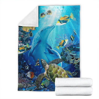 Hawaii Premium Blanket Animal Ocean