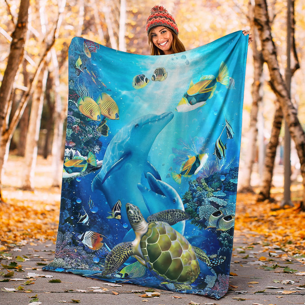 Hawaii Premium Blanket Animal Ocean