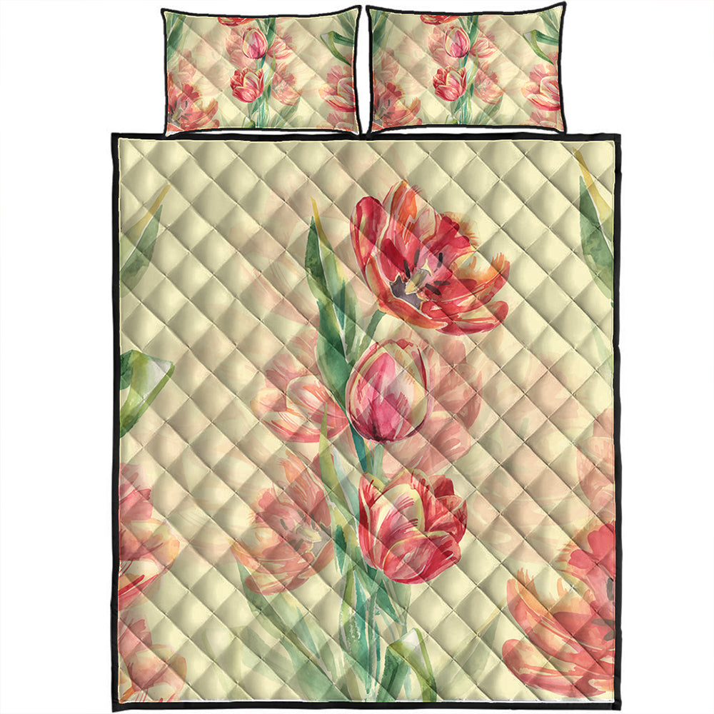 Hawaii Quilt Bed Set Flower Art