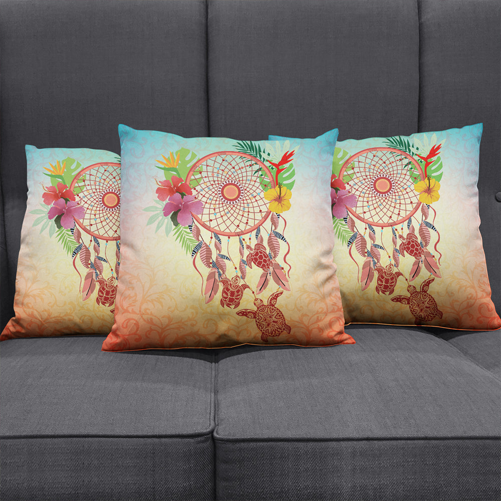 Hawaii Pillow Cover Flower Dreamcatcher