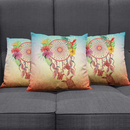 Hawaii Pillow Cover Flower Dreamcatcher