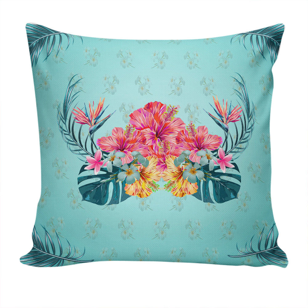 Hawaii Pillow Cover Flower Hibicus Plumeria Centre