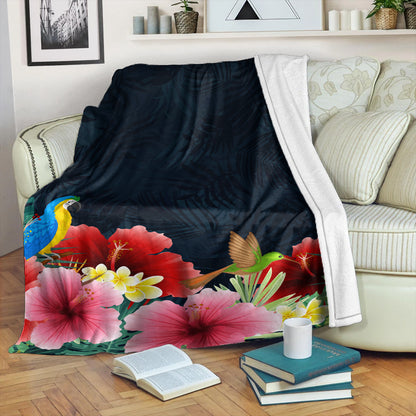 Hawaii Premium Blanket Forest Hibiscus