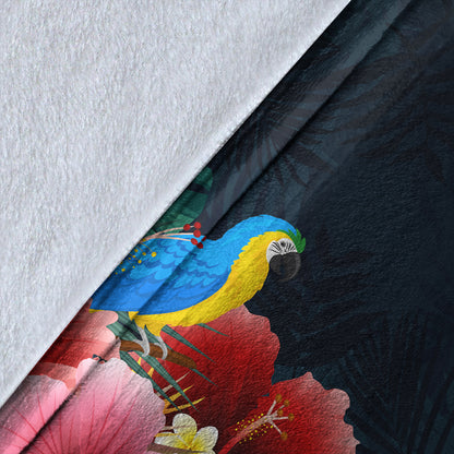 Hawaii Premium Blanket Forest Hibiscus