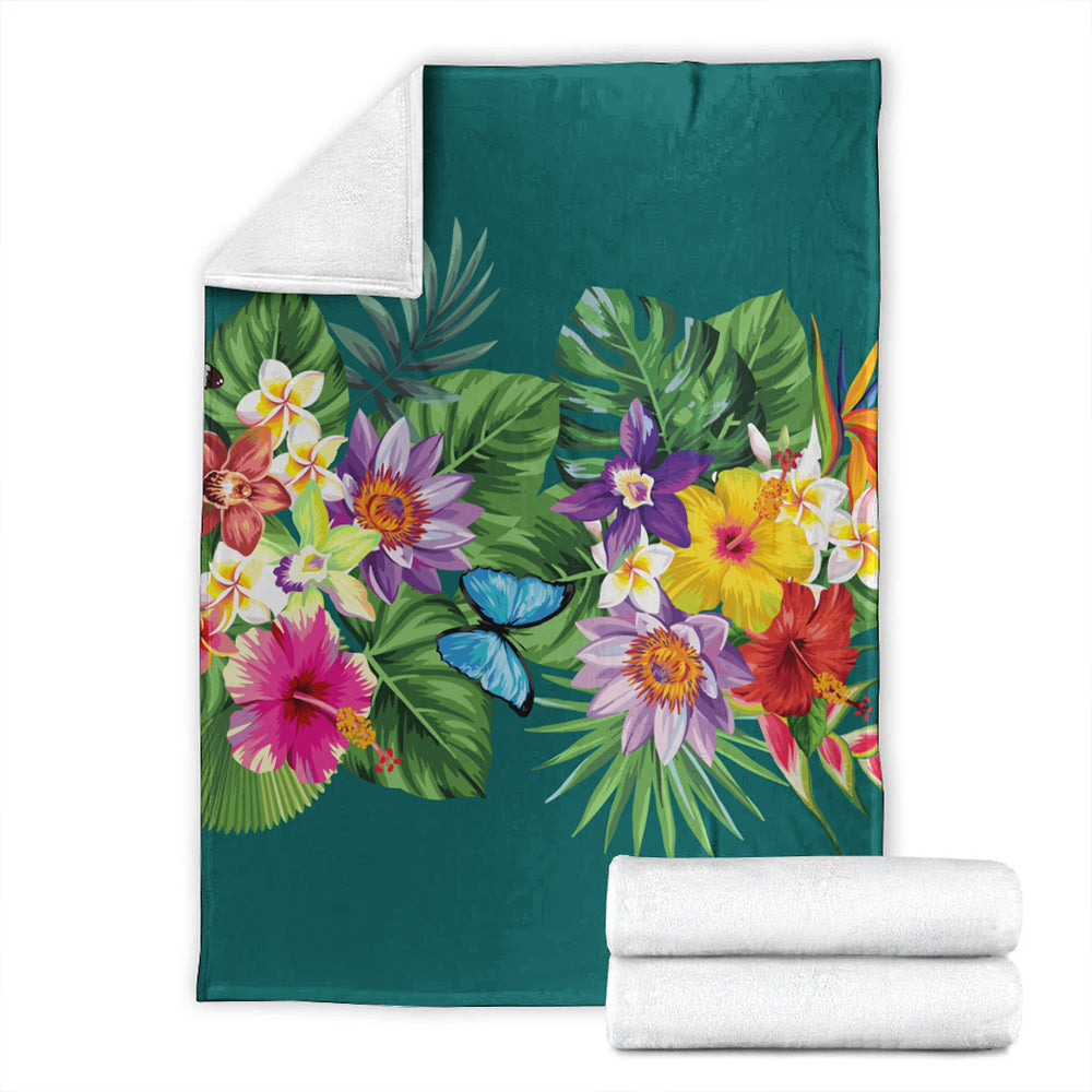 Hawaii Premium Blanket Garden Flower