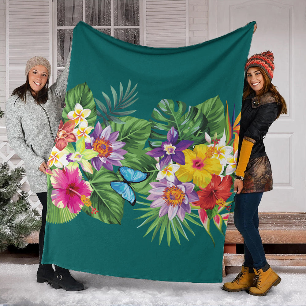 Hawaii Premium Blanket Garden Flower
