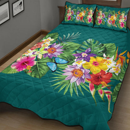 Hawaii Quilt Bed Set Garden Flower