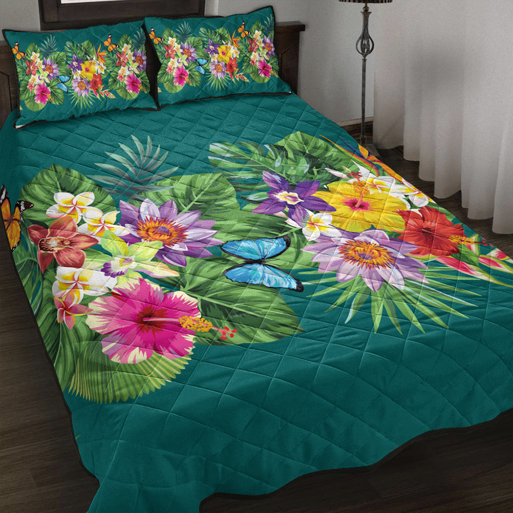 Hawaii Quilt Bed Set Garden Flower