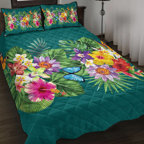 Hawaii Quilt Bed Set Garden Flower