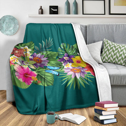 Hawaii Premium Blanket Garden Flower