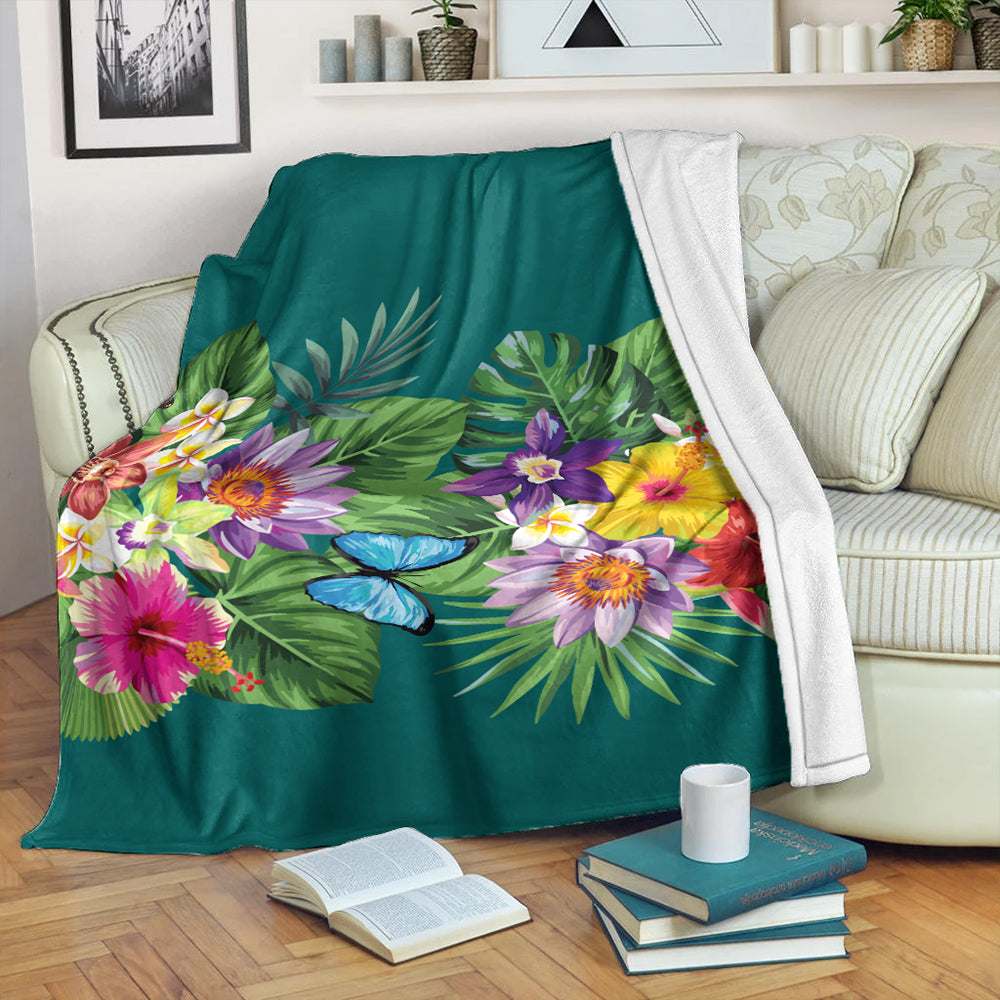 Hawaii Premium Blanket Garden Flower
