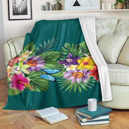 Hawaii Premium Blanket Garden Flower