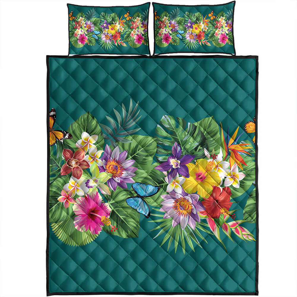 Hawaii Quilt Bed Set Garden Flower