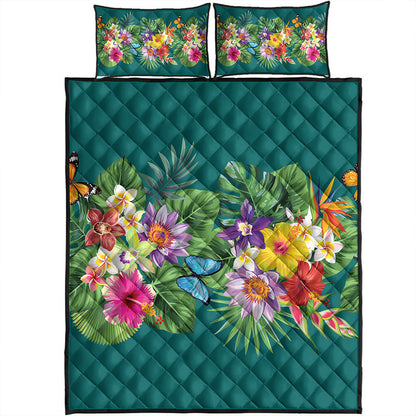 Hawaii Quilt Bed Set Garden Flower