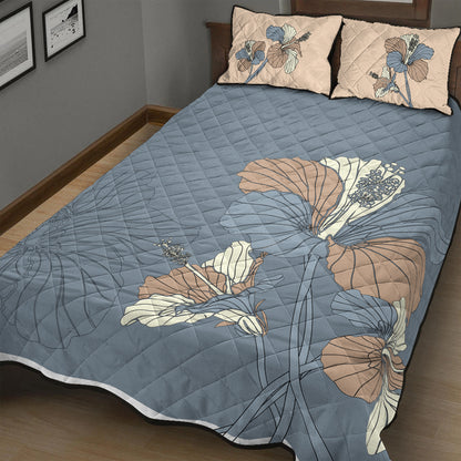 Hawaii Quilt Bed Set Hibiscus Art Tote New