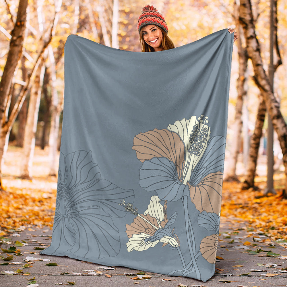Hawaii Premium Blanket Hibiscus Art Tote New