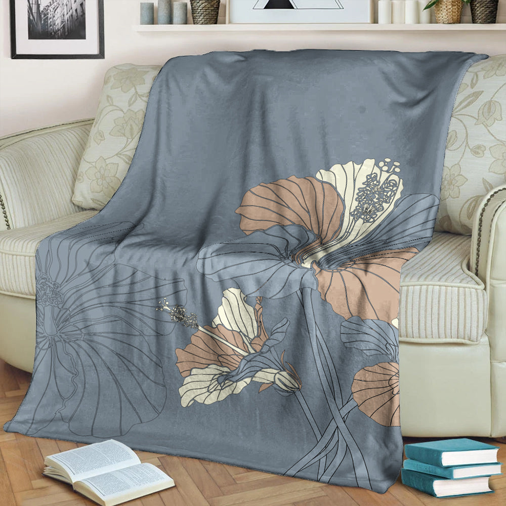 Hawaii Premium Blanket Hibiscus Art Tote New