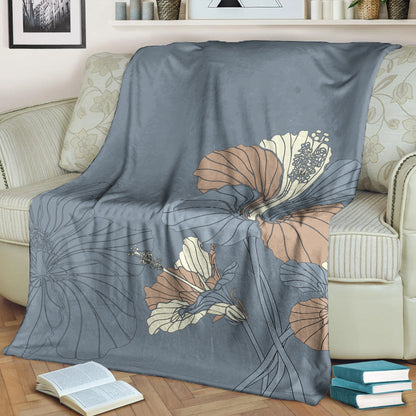 Hawaii Premium Blanket Hibiscus Art Tote New