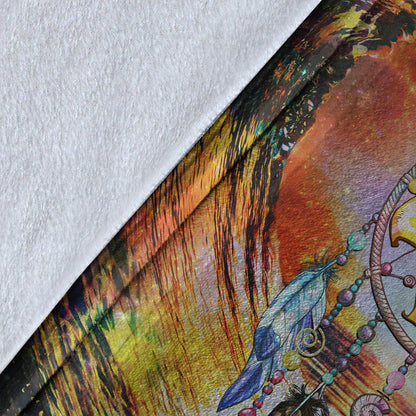 Hawaii Premium Blanket Hibiscus Dreamcatcher Wales Night