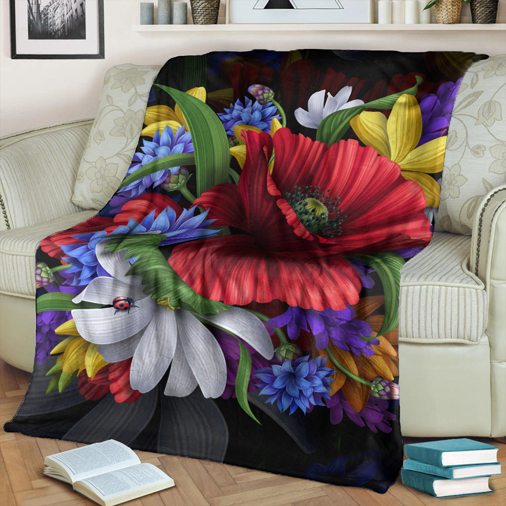 Hawaii Premium Blanket Hibiscus Flower Beautiful