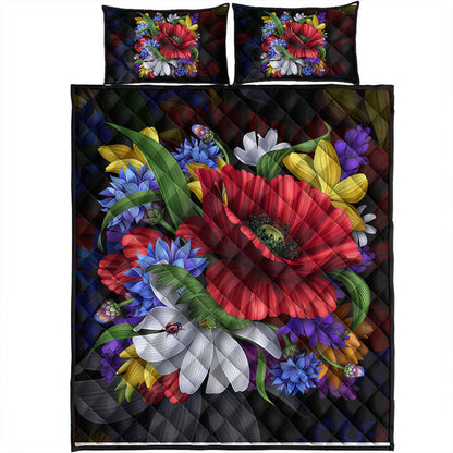 Hawaii Quilt Bed Set Hibiscus Flower Beautiful