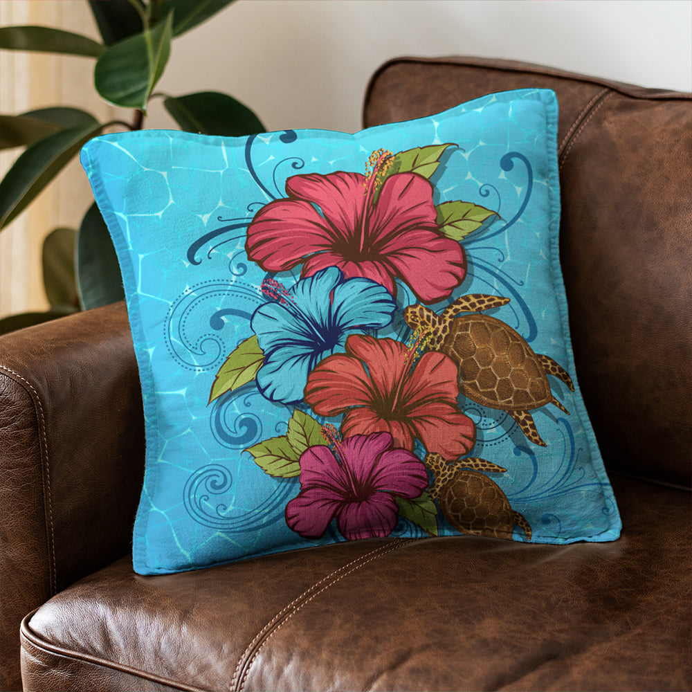 Hawaii Pillow Cover Hibiscus Flower Soulful