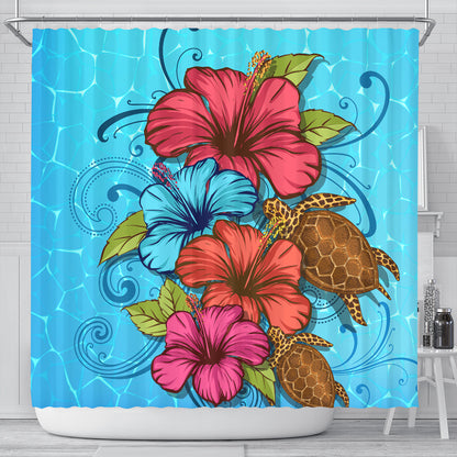 Hawaii Shower Curtain Hibiscus Flower Soulful