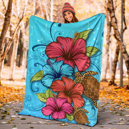 Hawaii Premium Blanket Hibiscus Flower Soulful