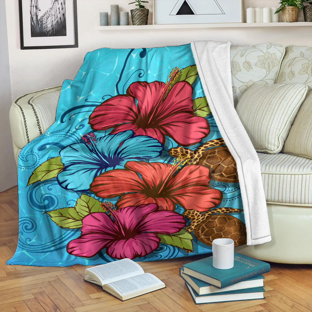 Hawaii Premium Blanket Hibiscus Flower Soulful