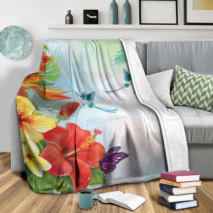 Hawaii Premium Blanket Hibiscus In Jung