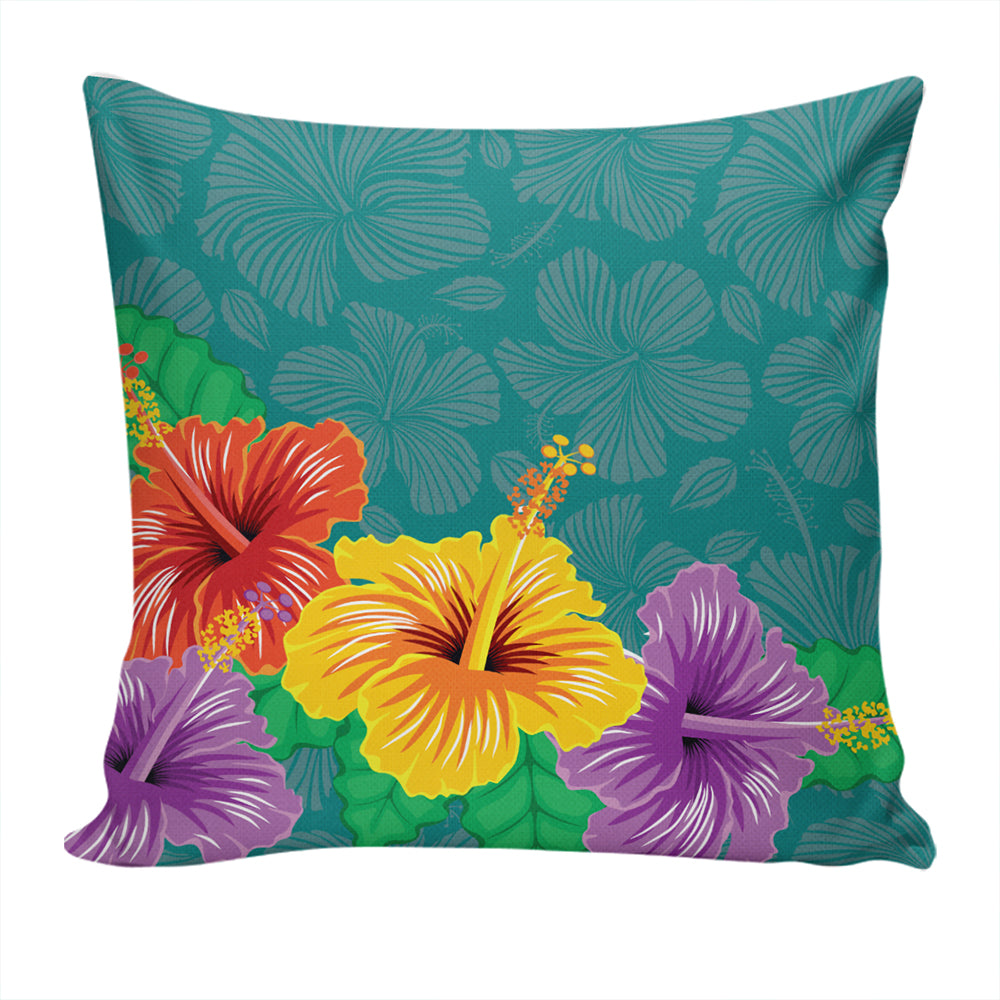 Hawaii Pillow Cover Hibiscus More Color