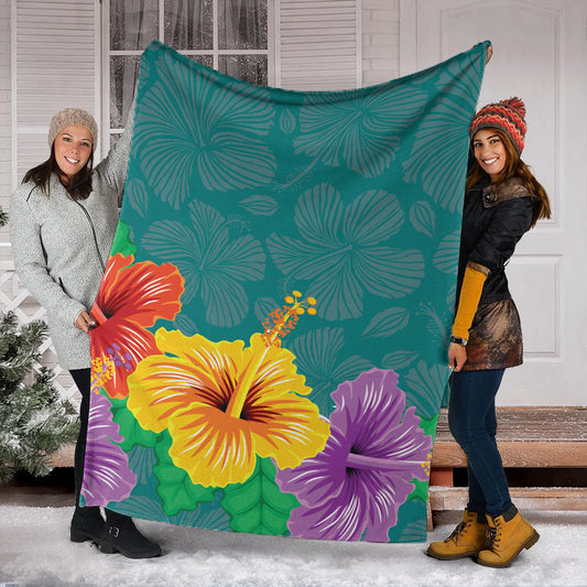 Hawaii Premium Blanket Hibiscus More Color