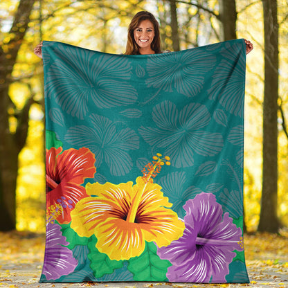 Hawaii Premium Blanket Hibiscus More Color
