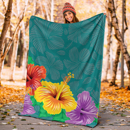Hawaii Premium Blanket Hibiscus More Color