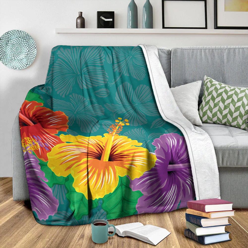 Hawaii Premium Blanket Hibiscus More Color