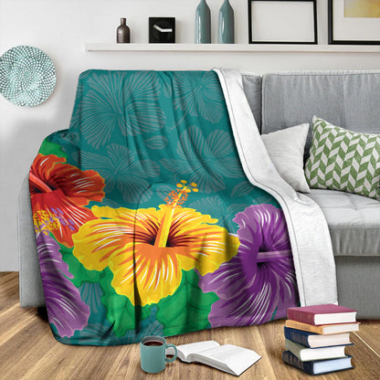 Hawaii Premium Blanket Hibiscus More Color