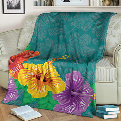 Hawaii Premium Blanket Hibiscus More Color
